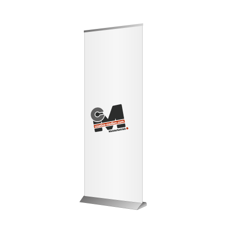 Roll-Up Deluxe | B 85 cm x H 153 - 200 cm | einseitig bedruckt